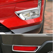 Chrome Front + Rear Fog Lamp Light Cover Trim For Nissan X-Trail Rogue 2017-2020