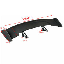 Universal 56'' Racing Car Trunk Spoiler GT-style Wing Matte Black Adjustable USA