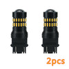 2x Yellow Amber 3157 3156 LED DR Turn Signal Parking Lights Blinker Corner Bulbs