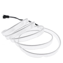 6.6ft White Cold LED Car Indoor Door Atmosphere Wire Moulding Strip Light Lamp