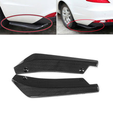 1Pair Carbon Fiber Black Car Rear Bumper Lip Diffuser Splitter Canard Protector