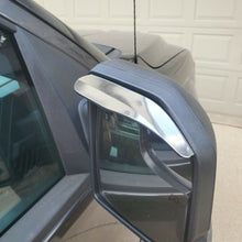 Two Piece Chrome Silver Mirror Rain Visor Guard For Nissan Models