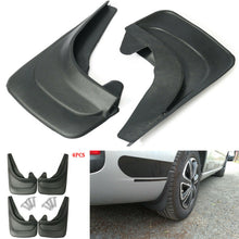 4Pcs Car Modified Fender Mud Flaps Splash Guards Protector 12.6”x8.4" Black ABS