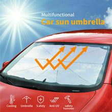 Multifunctional Car Umbrella Windshield Sun Shade Visor 57"x31" w/ Safety Hammer
