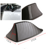 1pcs Shark Fin Decoration Antenna Carbon Fiber Look ABS Universal For Car Roof