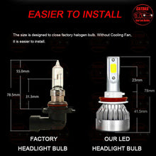 Combo LED Headlight Bulbs For Toyota Tacoma 16-20 High & Low Beam & Fog Light 6x