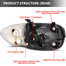 for 2005 2006 Toyota Tundra 05-07 Sequoia Chrome Headlights Headlamps Left+Right