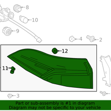 Genuine Toyota Lens & Housing 81561-12D10