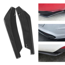 1Pair Carbon Fiber Black Car Rear Bumper Lip Diffuser Splitter Canard Protector