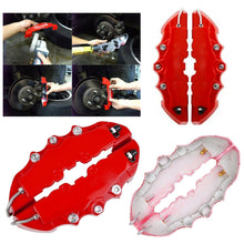 4PCS Red Color Style 3D Car Universal Disc Brake Caliper Covers Front & Rear Kit