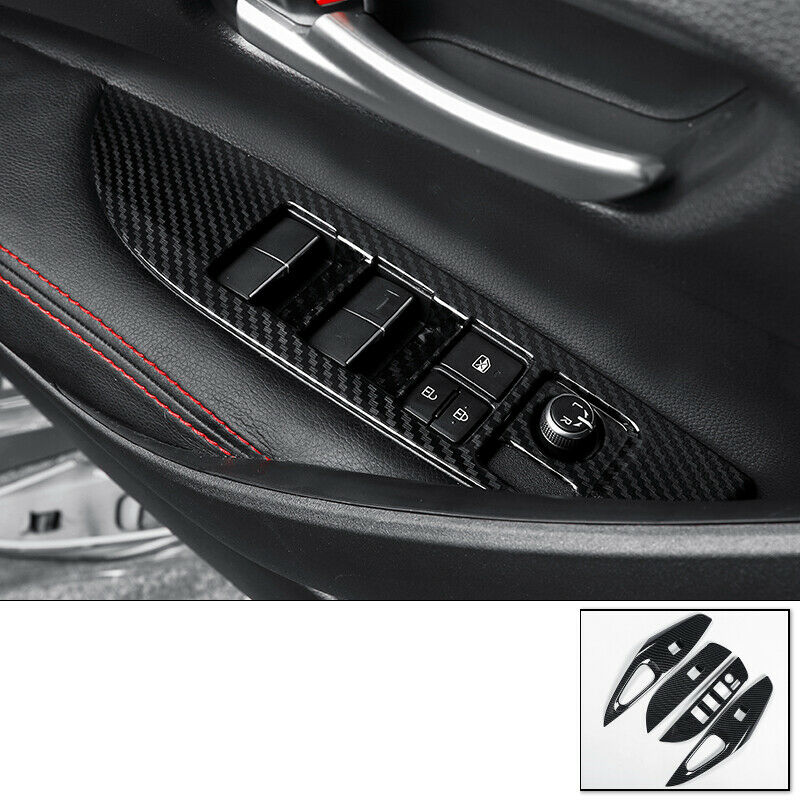For Toyota Corolla 2019-2020 ABS Carbon fiber car Window lift panel switch Trim