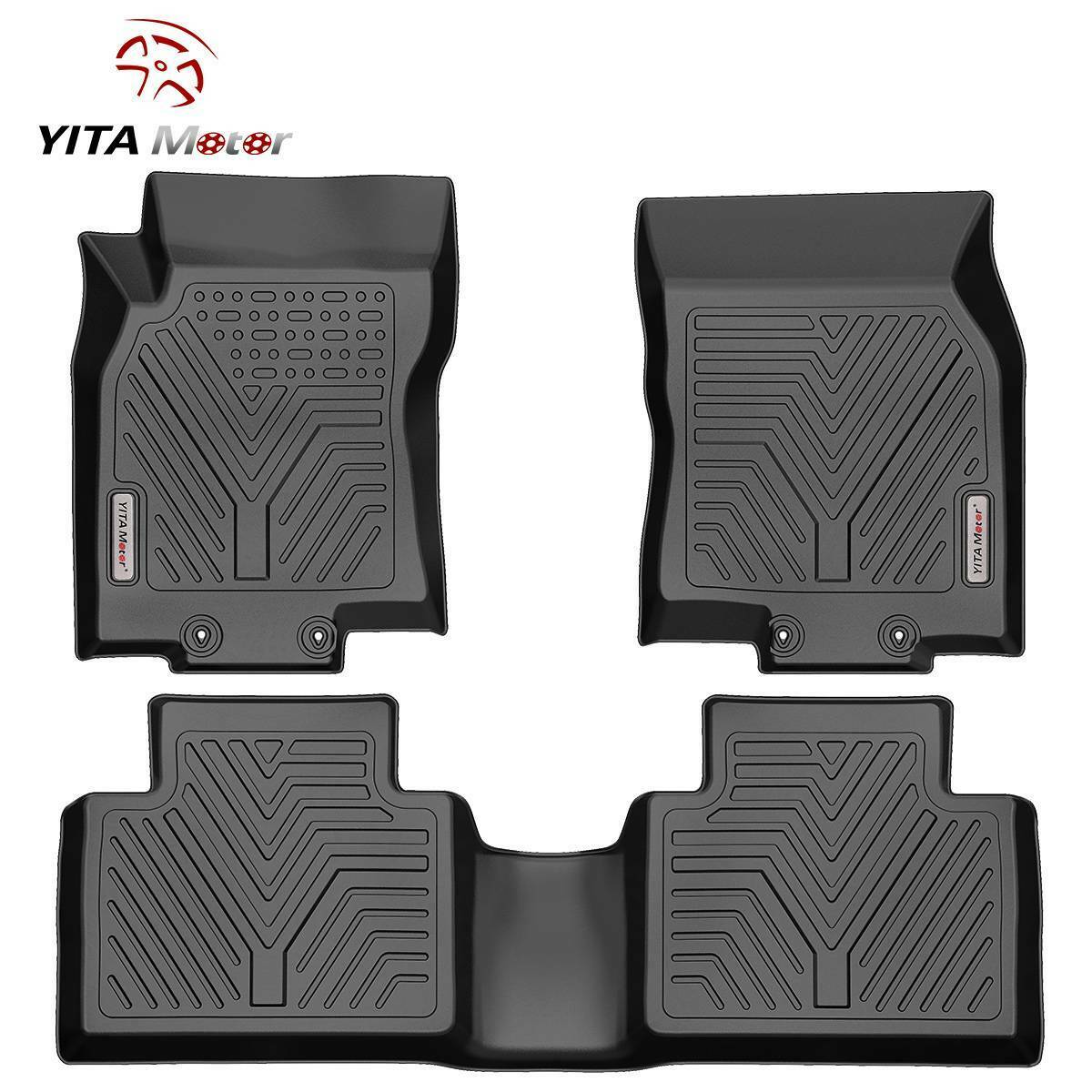 YITAMOTOR Floor Mats Liner for 2014-2020 Nissan Rogue All Weather Rubber 3pc Set