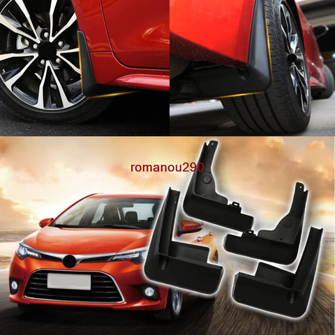 For Toyota Corolla 2020 ABS plastic Mud Flap Flaps Splash Guards Mudguards 4pcs