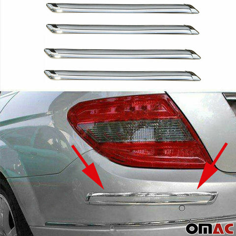 Front Rear Bumper Corner Protector Guard Trim Anti Scratch Chrome Fits Infiniti