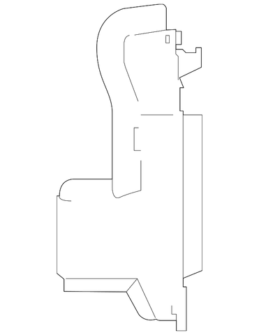 Genuine Toyota Radiator Support Baffle 16595-F2020
