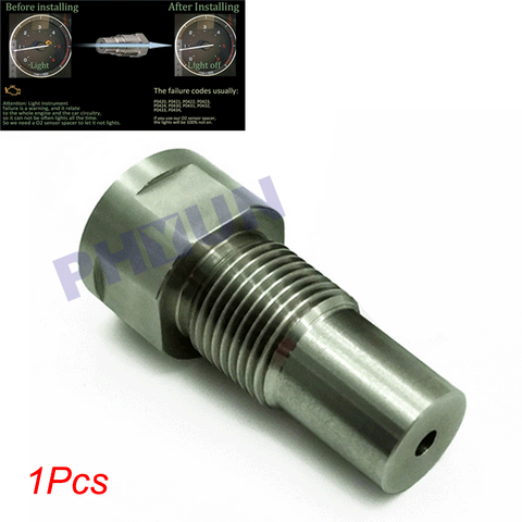 M18 x 1.5 O2 Oxygen Sensor Spacer Check Engine Lamp Remove Fault Code Connector
