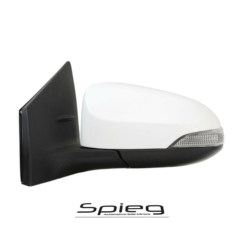 Side Mirror for 14-19 Toyota Corolla Heated Turn Signal Lamp Driver Left WHITE