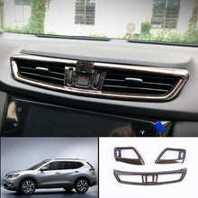 For Nissan Rogue 2014-2020 ABS Wood grain Dashboard air outlets vent cover Trim