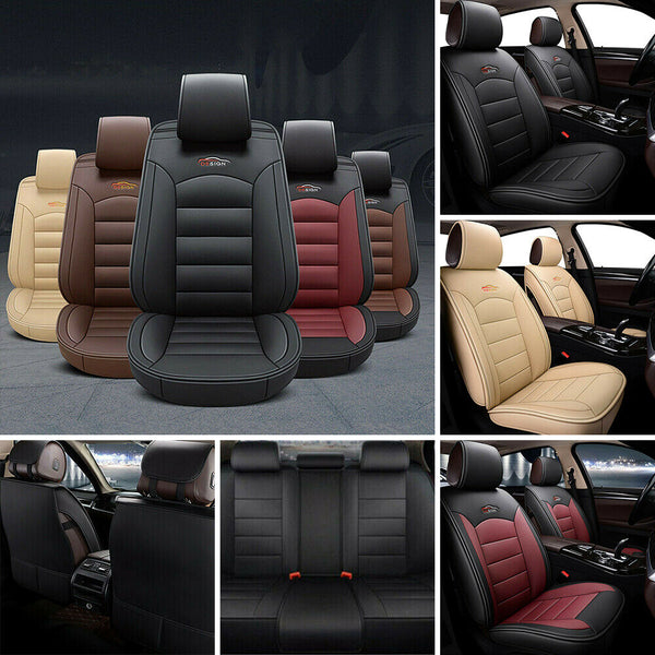 US 5-Seat Car SUV Leather Seat Cover Cushion Set For Nissan Altima Sentra Rogue