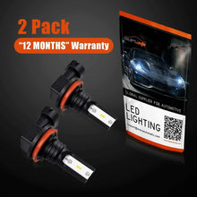 2X Super Bright Marsauto H11 H8 H9 LED Fog Light Lamp White 6000K Foglight Bulbs