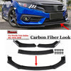 US Front Bumper Lip Spoiler Lower Splitters Protector Trim For Honda Civic Sedan