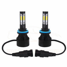 2x 4-Side H11 H9 H8 LED Headlight Bulb Kit Low Beam Fog Light 60W 6000K 7600LM