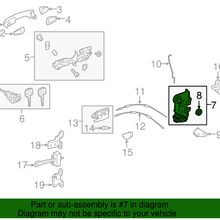 Genuine Toyota Door Lock Actuator Motor 69040-02440