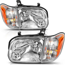 for 2005 2006 Toyota Tundra 05-07 Sequoia Chrome Headlights Headlamps Left+Right