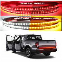 60" Triple Row 450LED 3 Colors Tailgate Flowing Turn Signal Brake Reverse Light