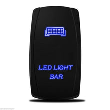1x Car 12V 20A Bar ARB 5P Push Rocker Toggle Switch Blue LED Light Waterproof