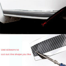 Carbon Fiber Vinyl Door Sill Scuff Plate Car Sticker Protector Parts Accessories