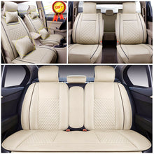 Universal 5-Seats Car Sit Covers PU Leather Front+Rear Cushions Car Accessories