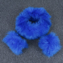 3pcs/set 36-38cm Fur Car Steering Wheel Cover Mature Gem Wool Furry Fluffy Thick