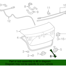 Genuine Toyota Deck Lid Striker 64621-06030