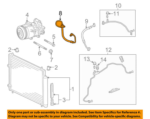 TOYOTA OEM 14-18 Corolla Air Conditioner-Discharge Hose 8870302860