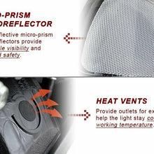 For 1999-2006 GMC Sierra 1500 2500 DRL LED Black Clear Headlights+Bumper 4PCS