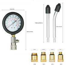 Compression Tester Pressure Gauge Tester Petrol Engine Cylinder 300psi Tool Kit