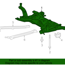 Genuine Toyota Suspension Sub-Frame Cross-Member 51201-47072