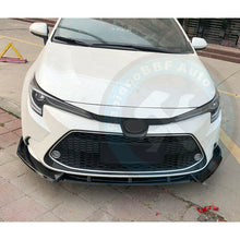 Fit For Toyota Corolla 2020-2022 Gloss Black Front Bumper Lip Body Kit Spoiler