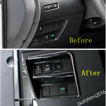 Carbon Fiber Look Headlights Switch Panel Kit For Nissan X-Trail Rogue 2014-2020