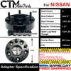 4PC 1.5'' THICK 5X4.5'' 66.1 HUBCENTRIC SPACER ADAPTER FIT 5LUG 12x1.25 NISSAN