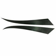 Carbon Fiber Front Headlight Eyebrow Eyelid Cover Decal Trim For 14-19 Honda Fit
