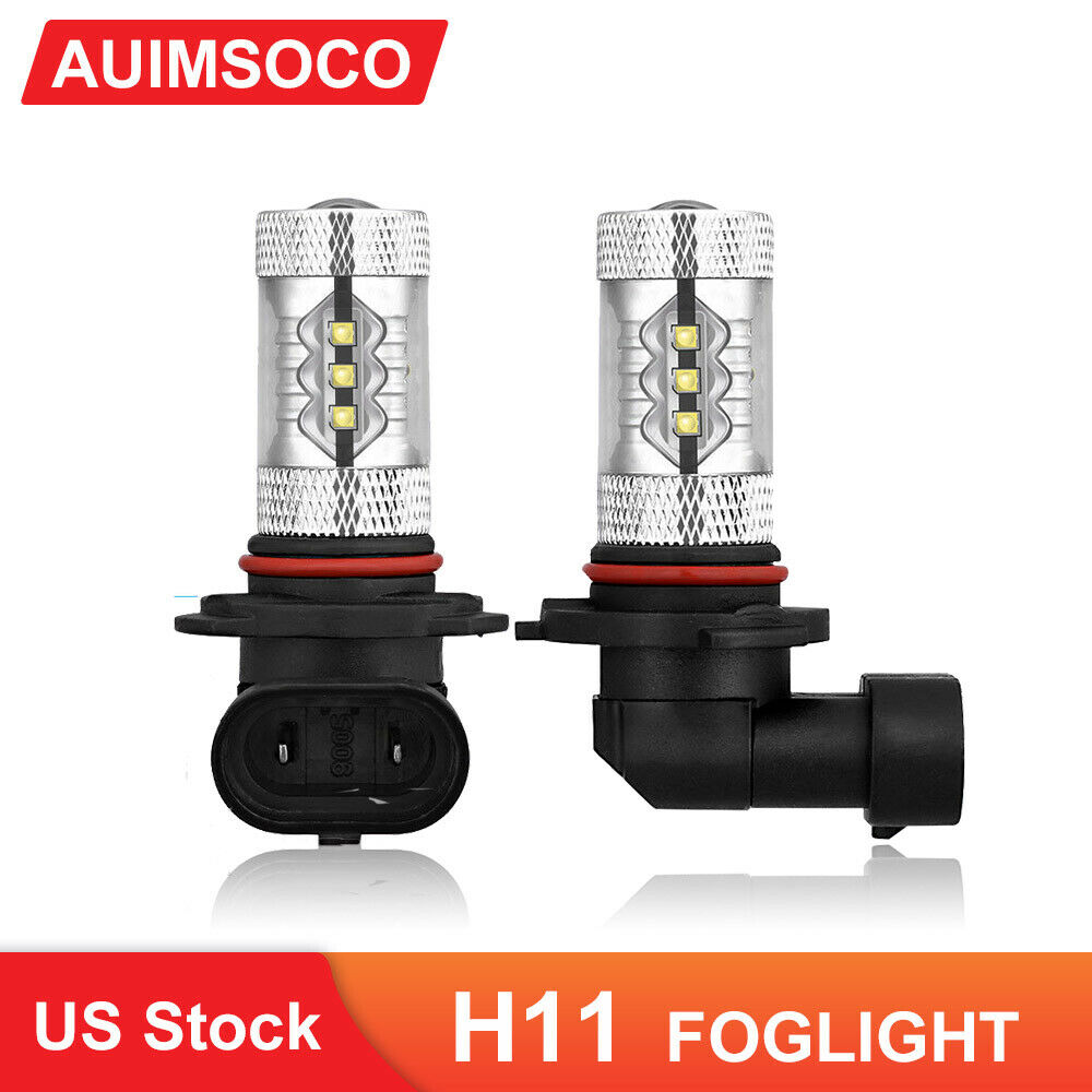 H8 H11 H9 LED Fog Light Bulbs DRL Driving Lamp 2x For 2010-2018 Honda Accord