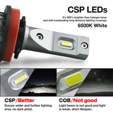 Bright LED Headlight Bulbs Kit H11 LED Low Beam Car HID Xezon Light Replacement