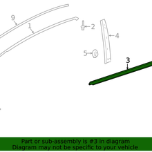 Genuine Toyota Belt Molding 75710-02470