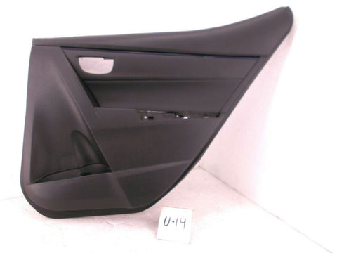 OEM DOOR TRIM PANEL REAR RIGHT PASSENGER COROLLA 14-19 BLACK BLUE NICE SEDAN