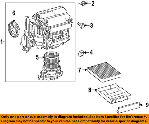 TOYOTA OEM 2018 Camry HVAC-Blower Assembly 8713006410