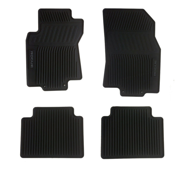 Floor Mats for car Set of All weather OEM NISSAN ROGUE 2014 - 2020 grey letters
