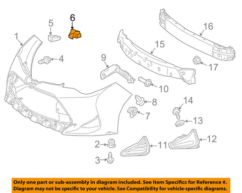 TOYOTA OEM 17-18 Corolla Front Bumper-Cover Retainer Clip or Bracket 5252702020