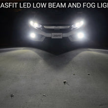 2x LASFIT H11 H9 H8 LED Headlight Bulb Kit Low Beam Fog Light 60W 6000K 7600LM